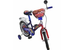 Детский велосипед Mustang Тачки 16″ + корзина