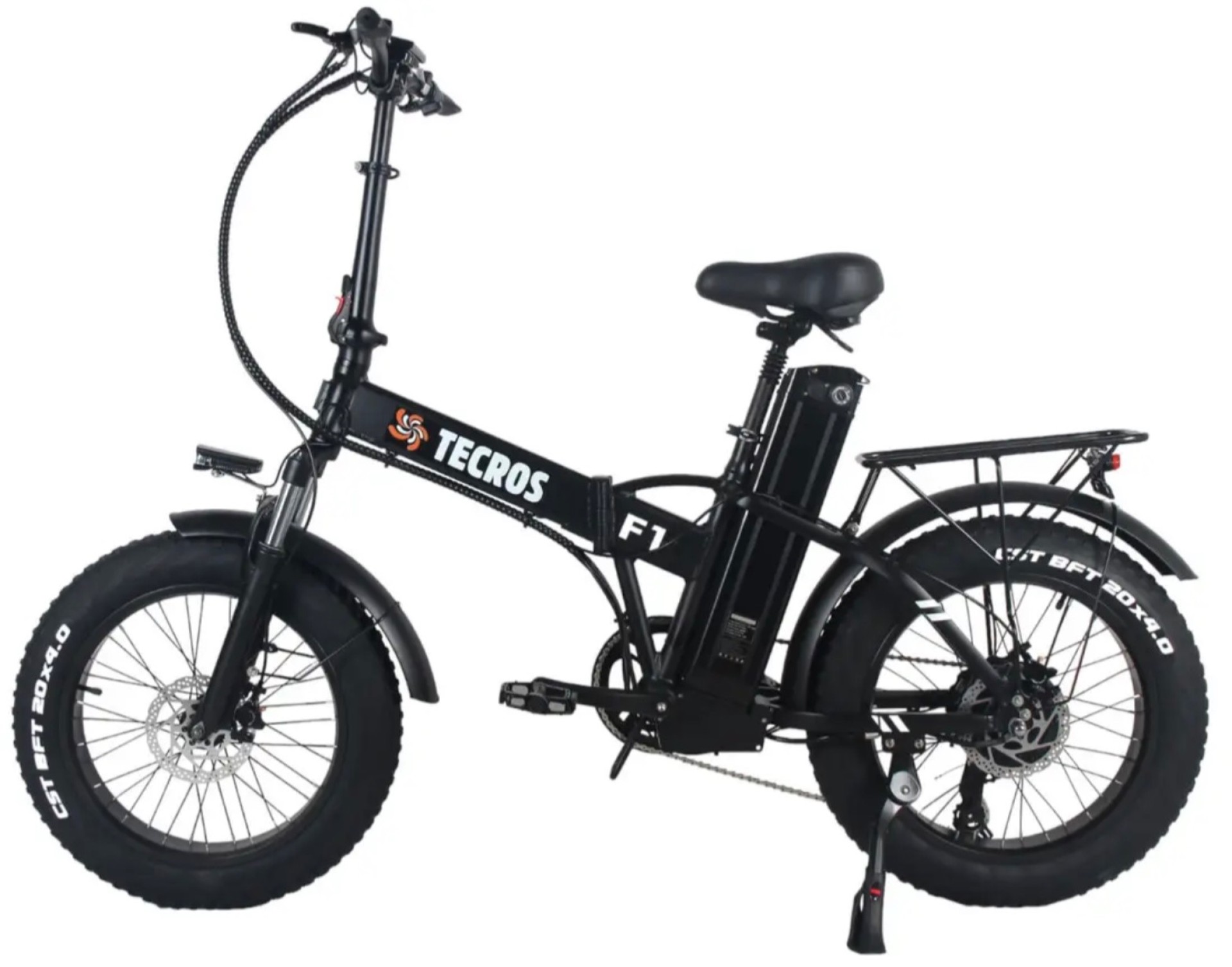 Электровелосипед фетбайк Tecros F1 48v 15ah 500w 20" 40км/ч складной — изображение 2