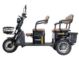 Электротрайк TR-4 VAGON Мотор 800W, 72V 20Ah (6 АКБ), led, usb, Колеса 10-3.0