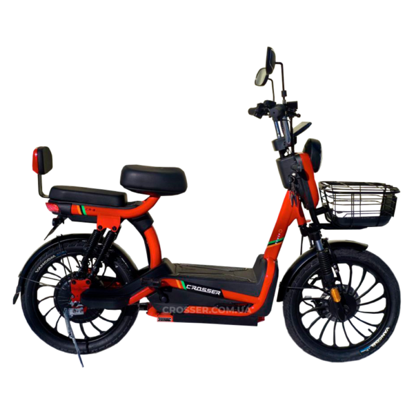 Электровелосипед Crosser CR-3 600W 60V 20Ah Колеса 20*2.5 Барабанные тормоза — изображение 3