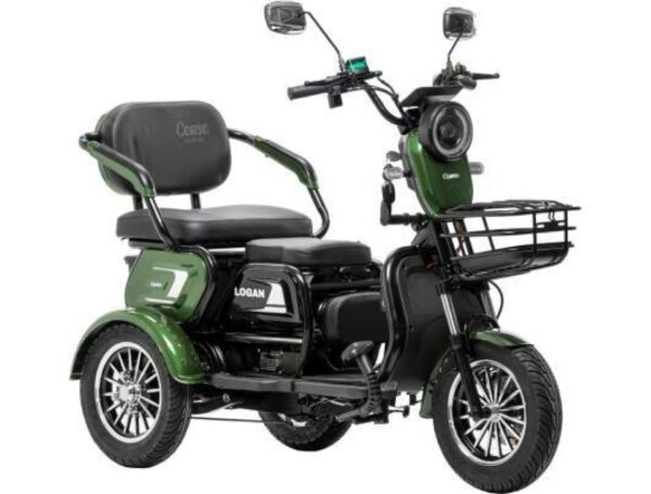 Электроскутер Corso Logan (1200W 72V/23Ah) колеса 300-10, 1 ЯЩИК АККУМ — изображение 5