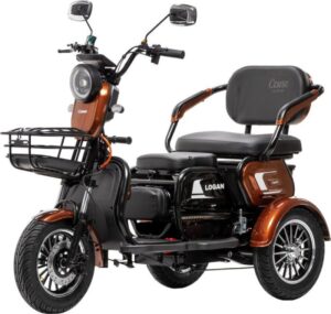 Электроскутер Corso Logan (1200W 72V/23Ah) колеса 300-10, 1 ЯЩИК АККУМ