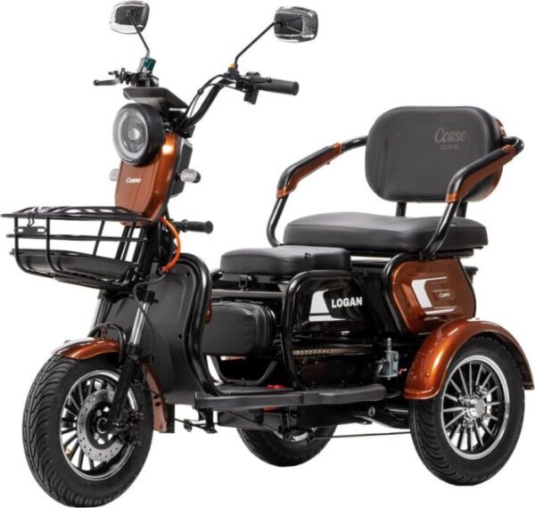 Электроскутер Corso Logan (1200W 72V/23Ah) колеса 300-10