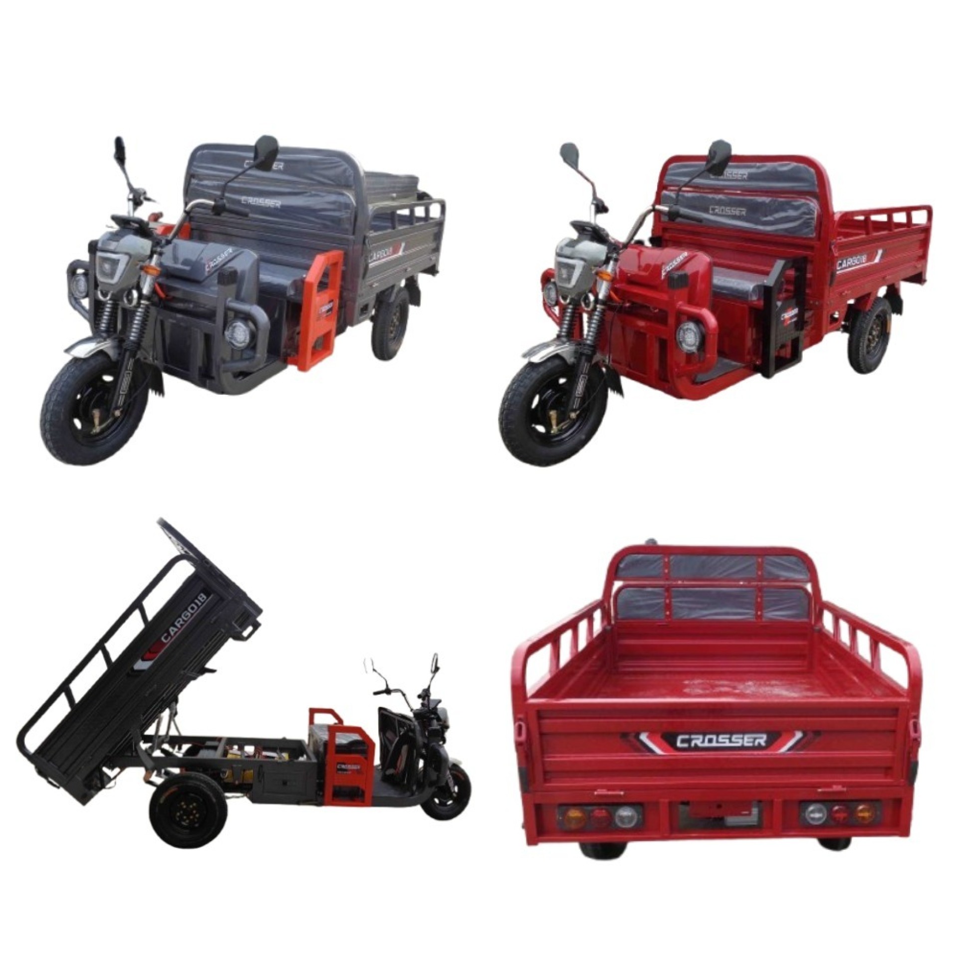 Электрический трицикл грузовой Crosser Cargo 18 1500W 72V/58Ah