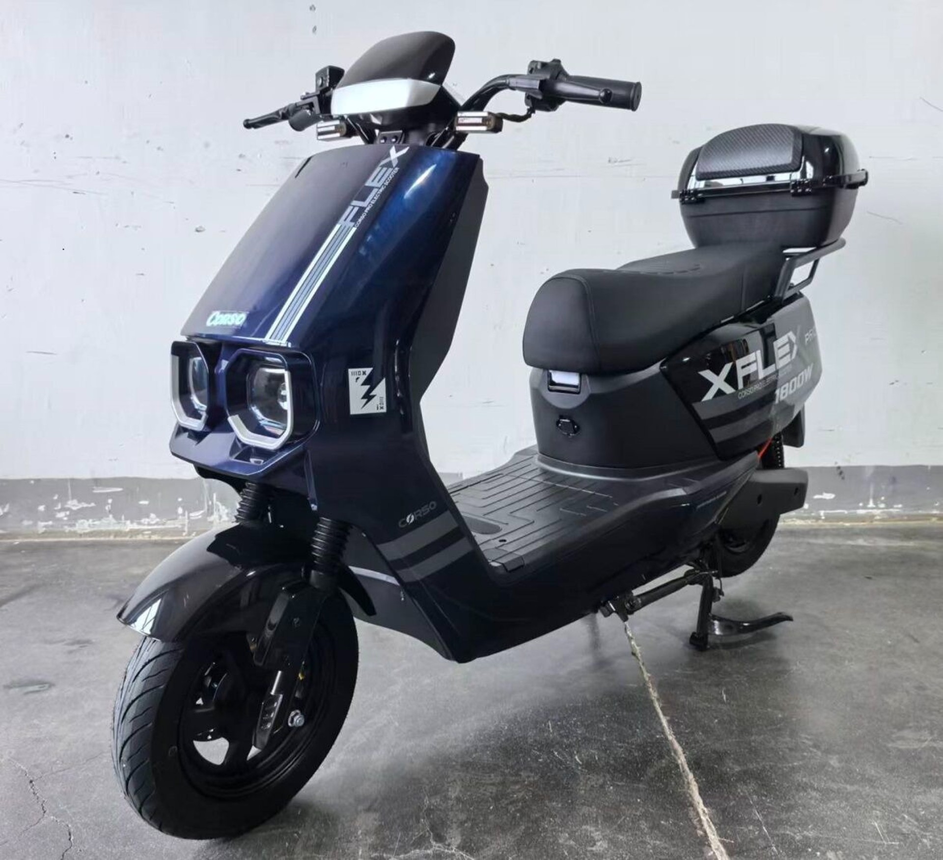 Электроскутер Corso "FLEX" 1800W графеновый 72V/35Ah — изображение 3