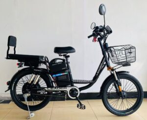 Электровелосипед Corso «Leader» 22″ дюймов, рама стальная, двигатель 1000W, аккумулятор 60V26AH, корзина