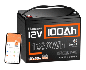 Аккумулятор литий lifepo4 HumsiENK 12v 100ah для автономных систем Bluetooth!