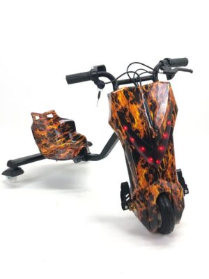 Дрифт-карт Windtech Crazy Bug 500W Красное пламя с амортизацией