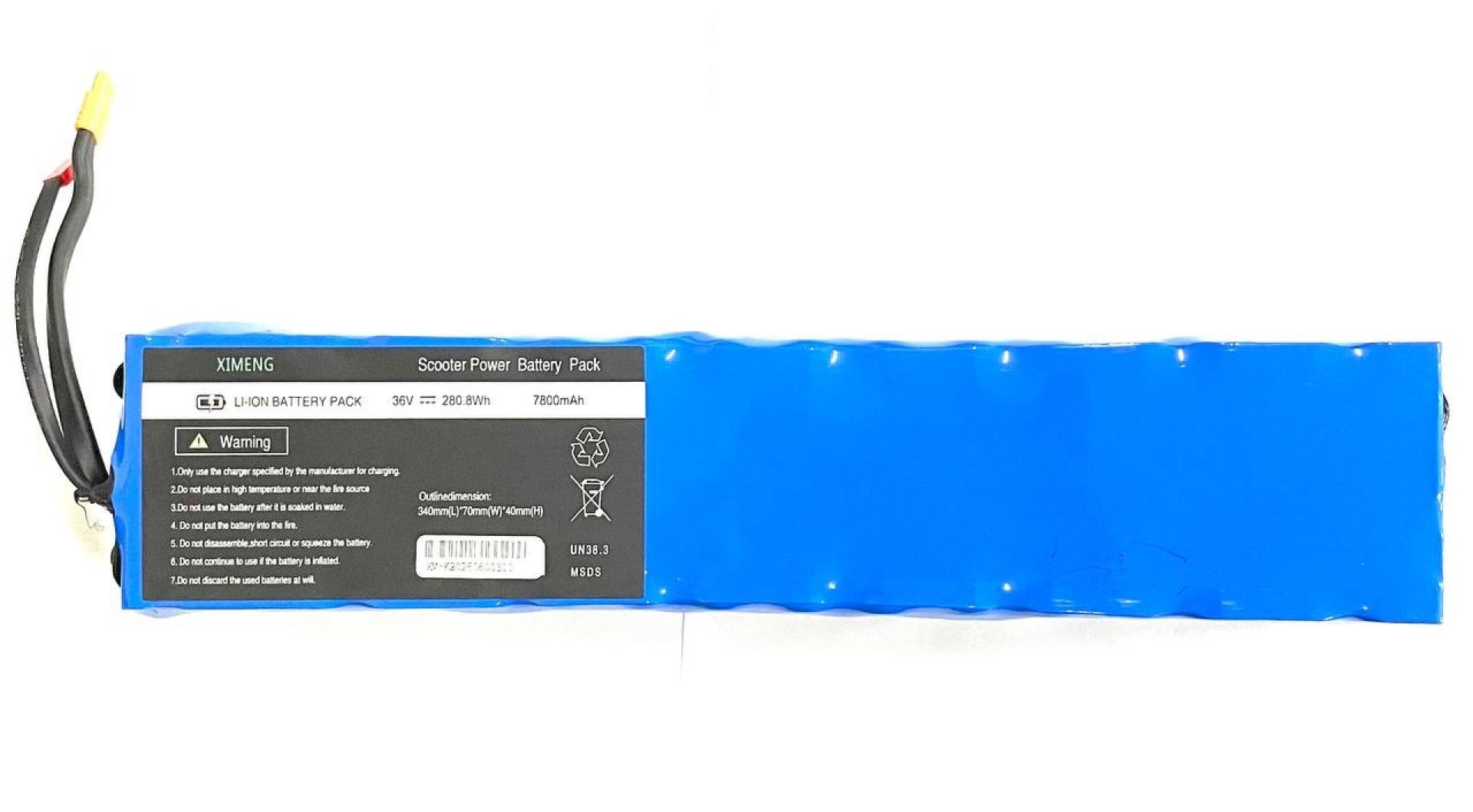 Аккумулятор батарея 36V 7.8ah для самокатов аналогов Xiaomi m365