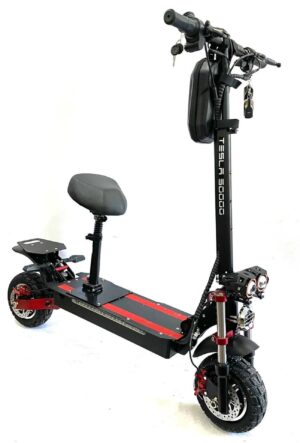 Электросамокат Tesla 30000 (52V 24Ah) на 2*2000W с сиденьем