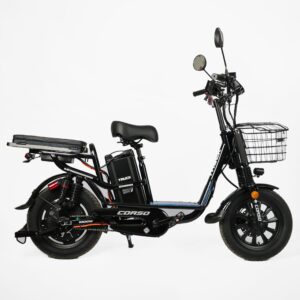 Электровелосипед Corso «Truck» 16″ дюймов +КОРЗИНА, рама стальная, двигатель 1000W, акум. 60V26Ah литиевый, собранный на 75%