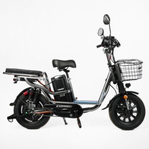 Электровелосипед Corso «Truck» 16″ дюймов +КОРЗИНА, рама стальная, двигатель 1000W, акум. 60V26Ah литиевый, собранный на 75%