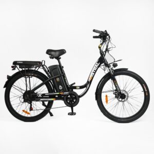 Электровелосипед Corso «Mistral» 26″ дюймов, алюминиевая рама, двигатель 600W, аккумулятор 48V20AH