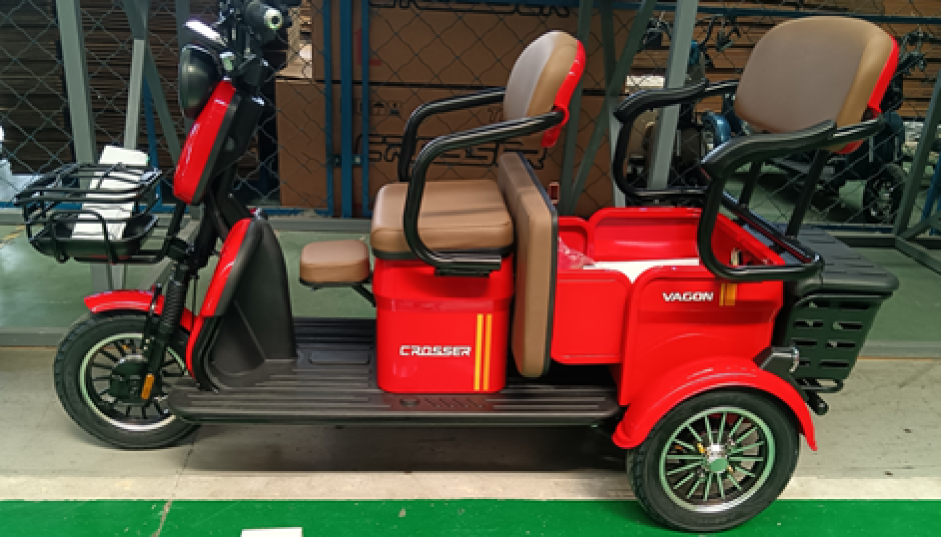 Электротрайк TR-4 VAGON Мотор 1000W, 72V 24Ah (6 АКБ графеновые) — изображение 5