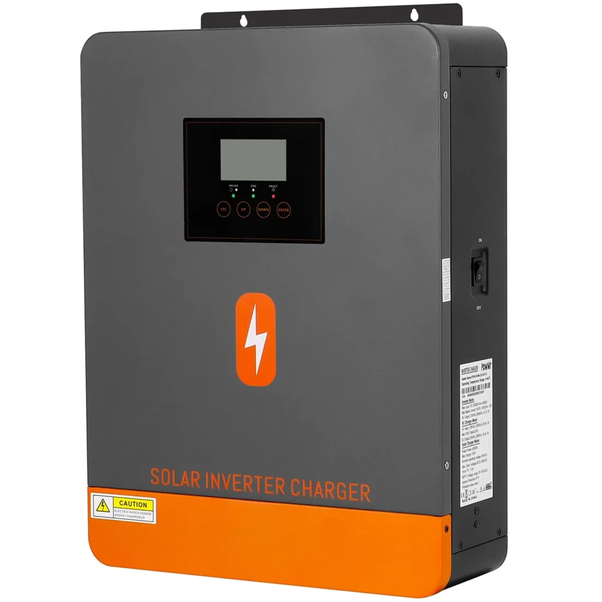 Гибридный инвертор Powmr Solar 4200W POW-HVM4.2K-24V-D (24В-4200Вт/12В-2300Вт) + WIFI! — изображение 3