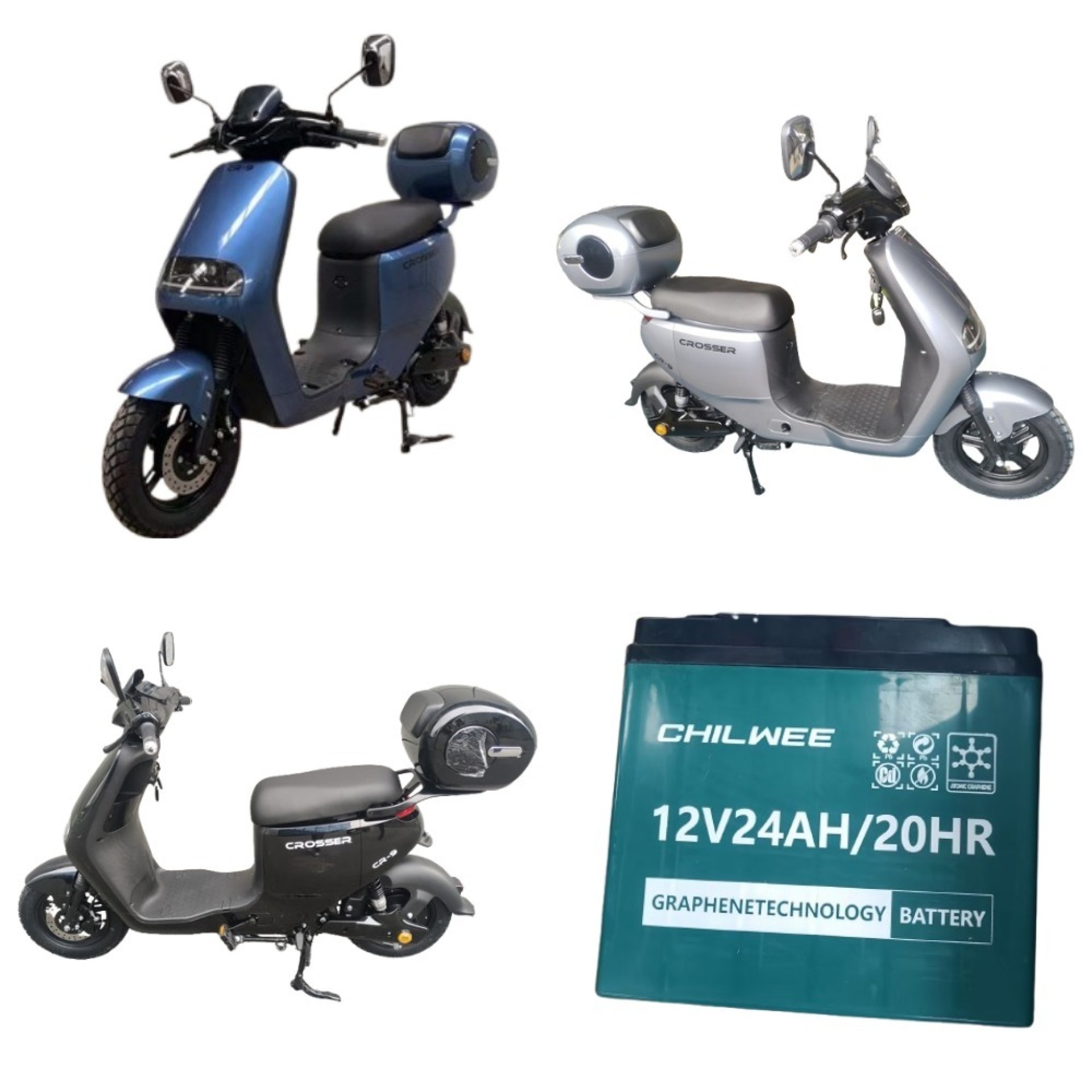 Электровелосипед Crosser CR9 1200 Вт (графеновый акб 72v 24ah) 2026! — изображение 2