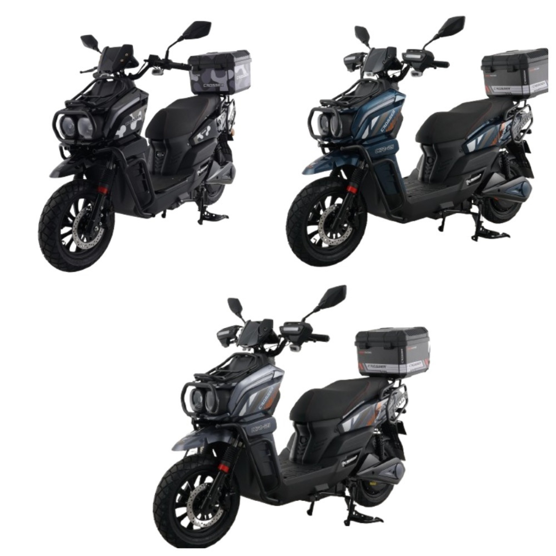 Электроскутер Crosser CR-21 PRO (2500w LiFePO4 76.8v 40ah)